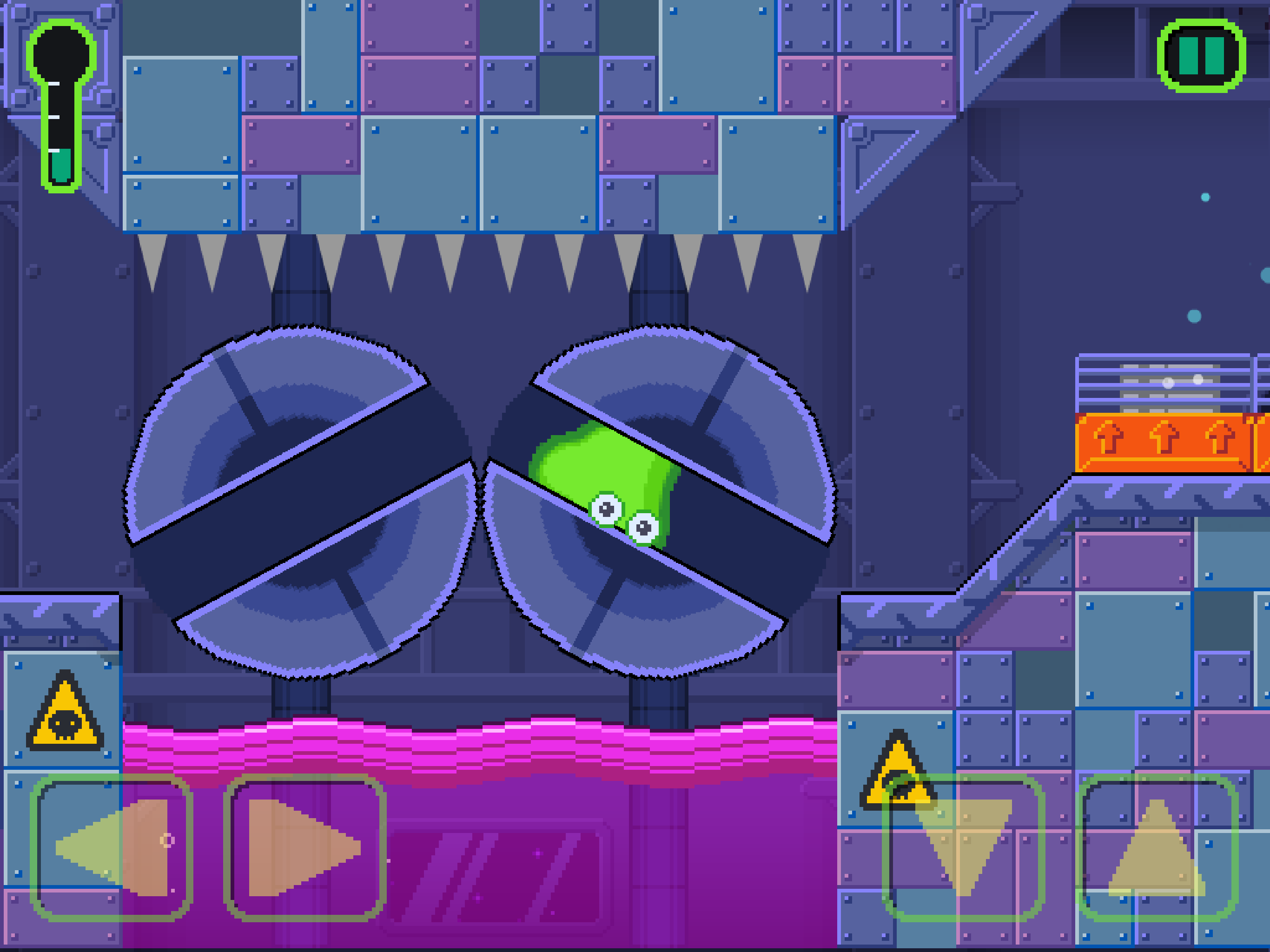 Slime karakterinin farklı şekillere girmesi