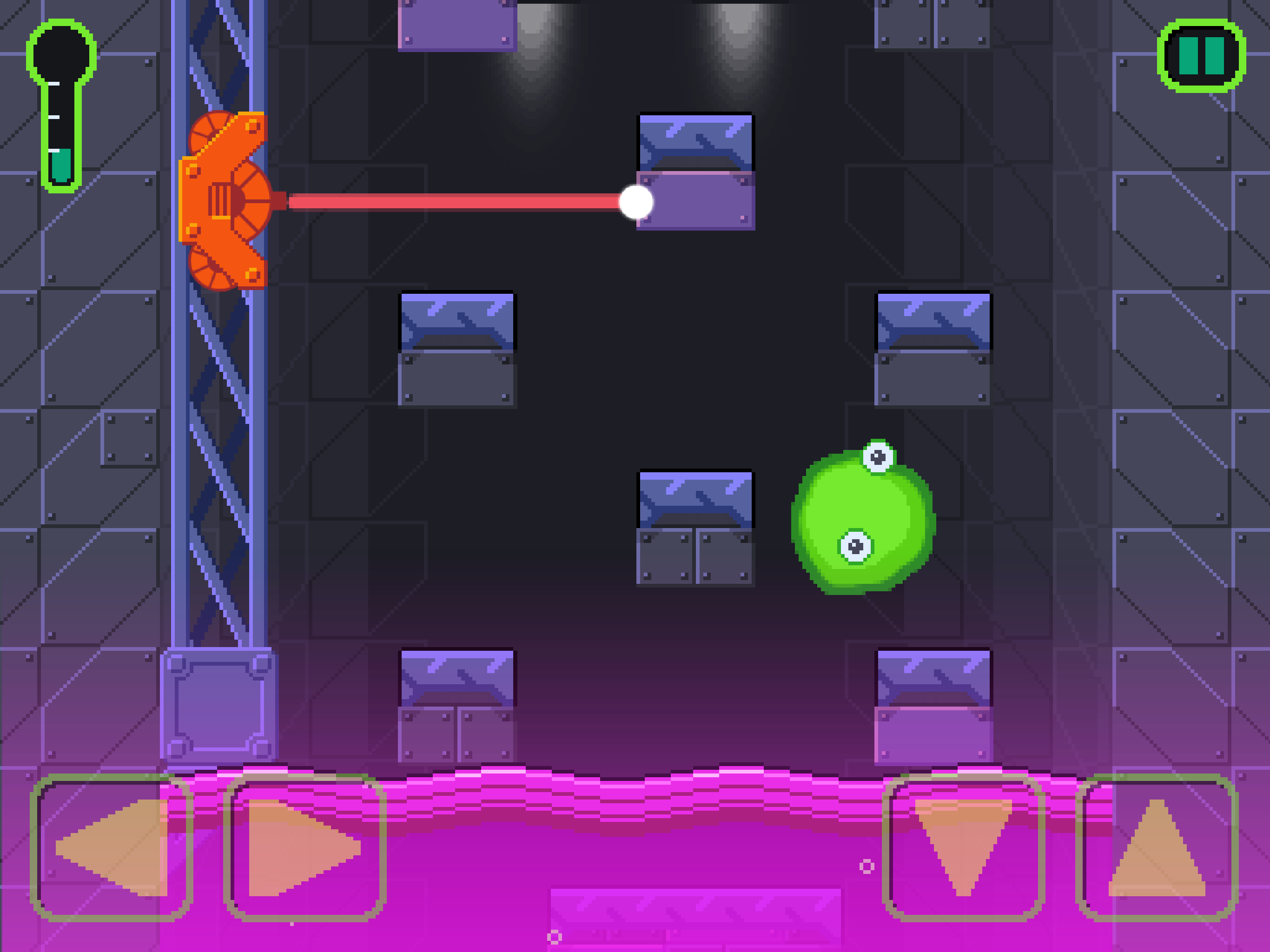 Tehlikeli bir laboratuvar seviyesindeki slime